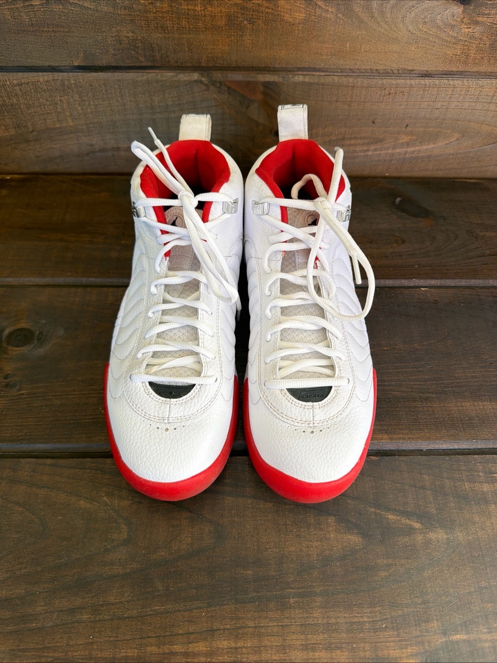 Nike Air Jordan Jumpman Pro ‘Cherry’ White & Red Sneakers Shoes Men Size 10.5